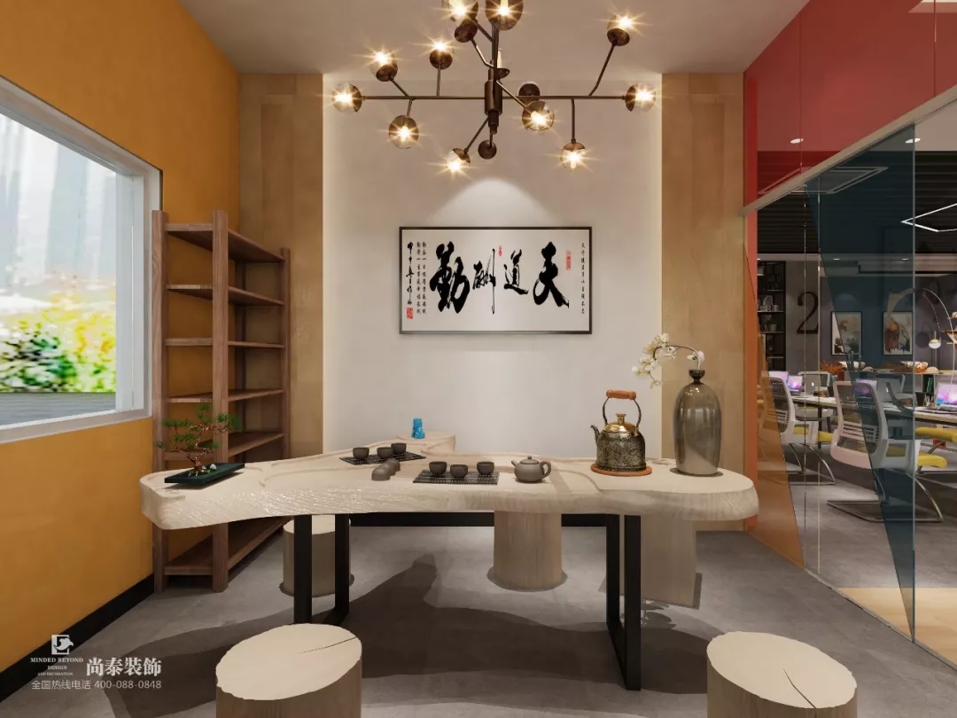 洽談區(qū)細(xì)部裝修效果圖