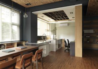 深圳辦公室裝效果圖：摩登工業(yè)感 Designer Office，演繹現(xiàn)代創(chuàng)新設(shè)計(jì)意念